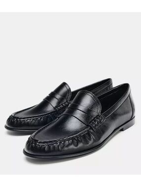ZARA SOFT RUCHED LOAFERS